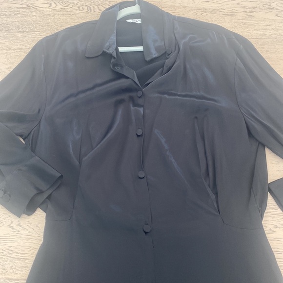 NWOT Zara Mini Silk Dress - Picture 4 of 4